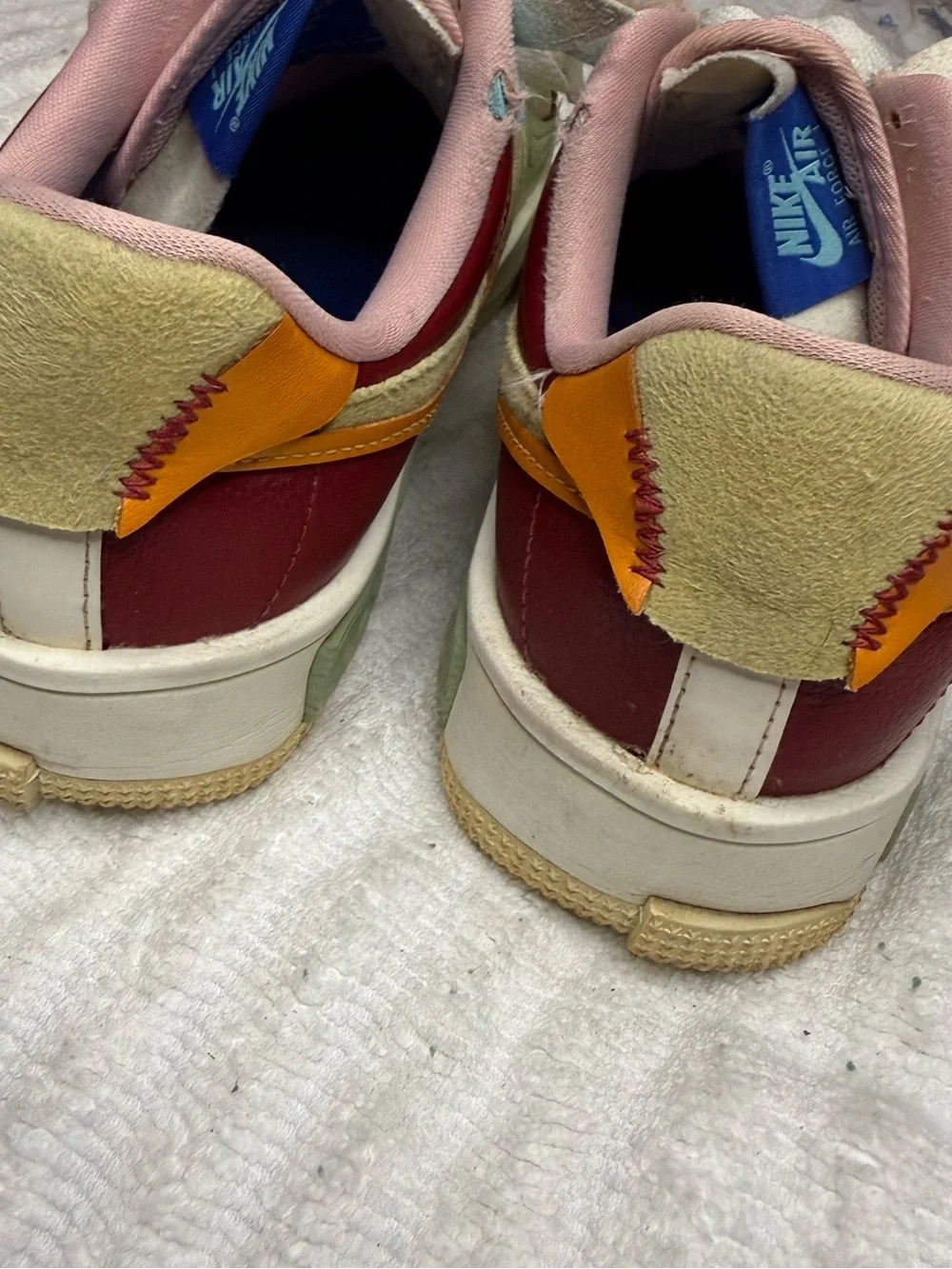 Nike Air Force 1 Fontanka Multi Color Pastel Sneakers Women’s US 9